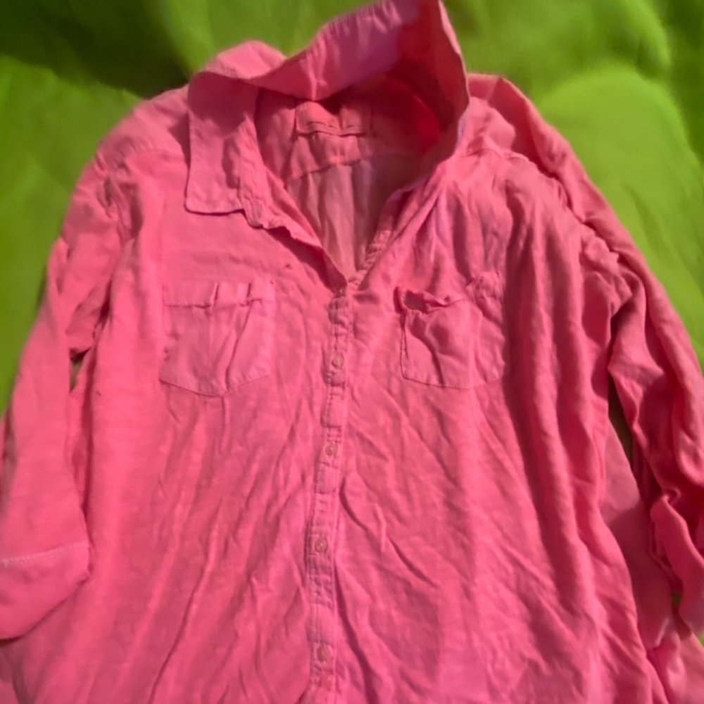 flowey collared button up